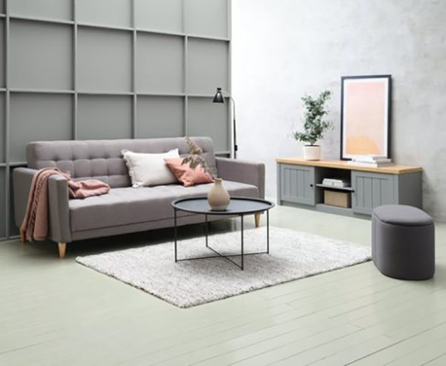 Sàn phòng khách cần có màu sắc tương xứng với các chi tiết nội thất