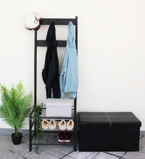 Ghế đôn đôi HOLEBY da PU màu đen 80x40x40cm Ghế đôn đôi HOLEBY da PU màu đen 80x40x40cm