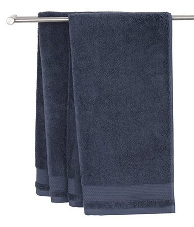 Khăn tắm cotton NORA navy, 50x100cm