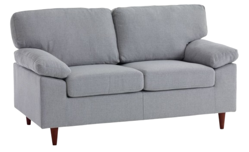 Sofa 2 chỗ GEDVED vải polyester, xám nhạt, R154xS85xC84cm