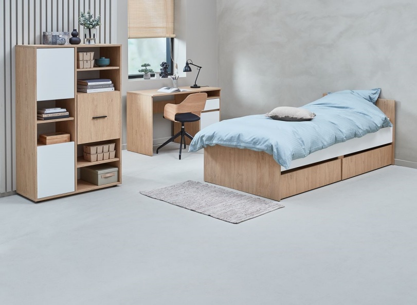 Mẫu decor phòng ngủ nam đơn giản, thanh lịch, hiện đại. Ảnh: JYSK