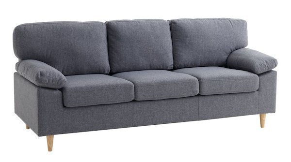Sofa 3S GEDVED, vải polyester màu xám tại JYSK phong cách Scandinavian