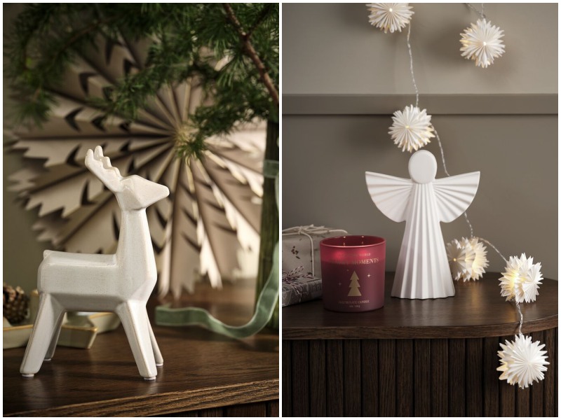 Trang trí noel đẹp cho phòng khách dễ dàng hơn với tượng trang trí