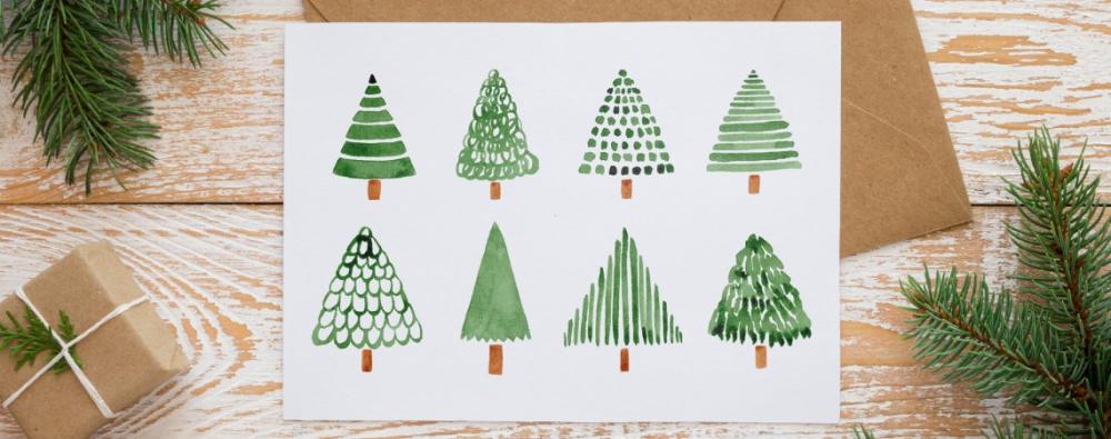 khám phá cách vẽ thiệp giáng sinh đơn giản