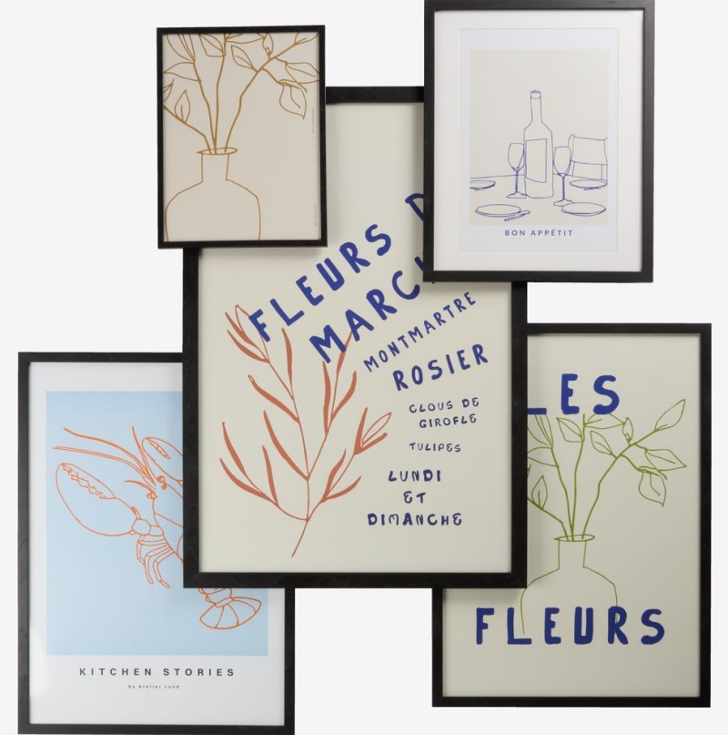 Tranh treo khổ nhỏ phong cách hiện đại cho phòng khách nhà ống