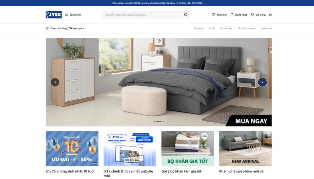 JYSK Website
