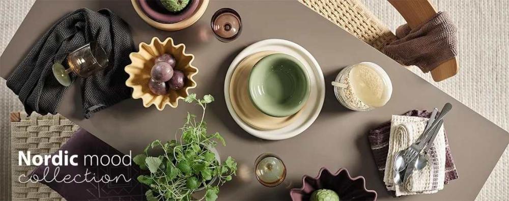 Khám phá bộ sưu tập Nordic Mood mới với bát đĩa hình dáng độc đáo từ JYSK