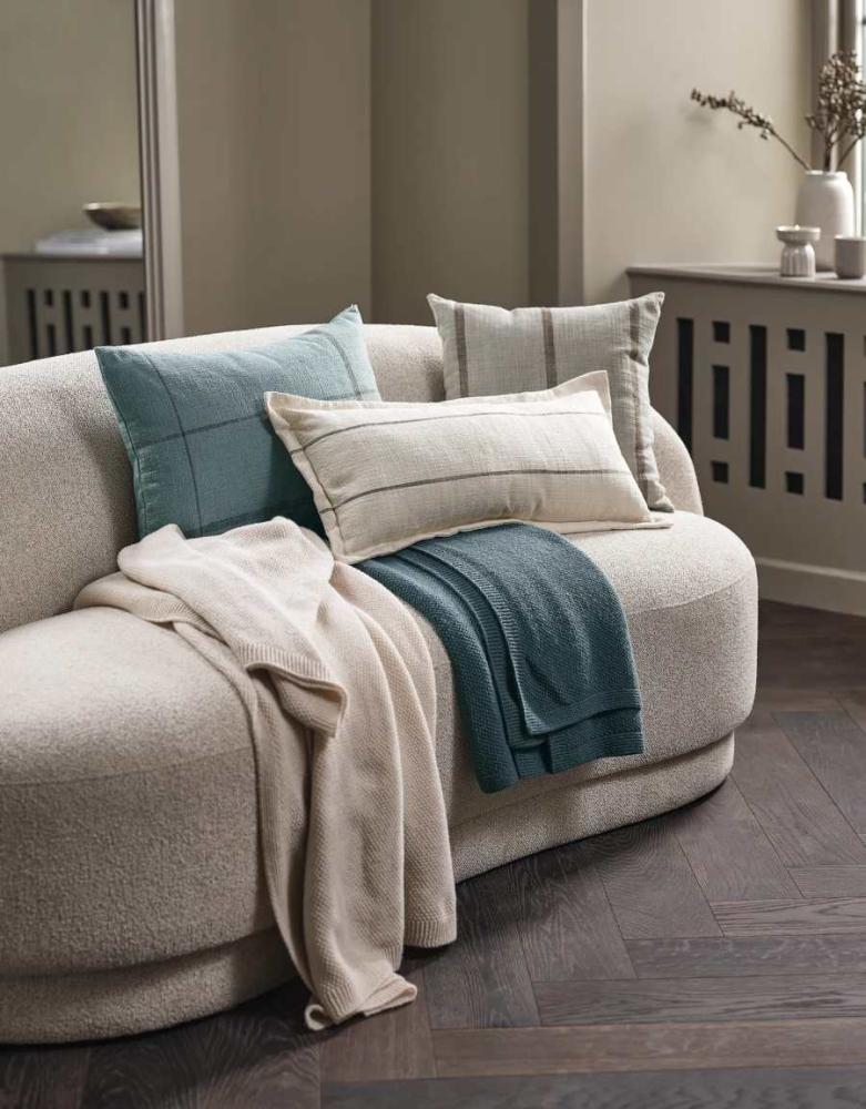 Sofa 3 chỗ ANDRUP vải polyester, m&agrave;u be phong c&aacute;ch Bắc &Acirc;u
