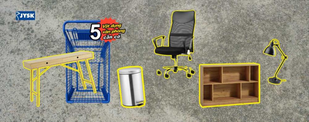 C&ugrave;ng JYSK điểm qua 5 vật dụng kh&ocirc;ng thể thiếu gi&uacute;p bạn ho&agrave;n thiện kh&ocirc;ng gian l&agrave;m việc l&yacute; tưởng ngay tại nh&agrave;.