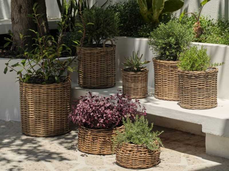 decor không gian ban công chung cư với cây trang trí