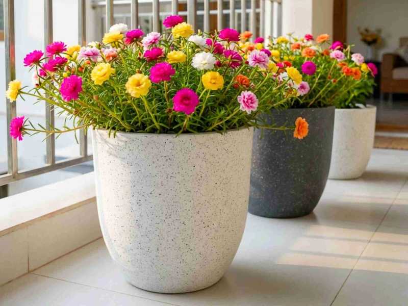 Cây hoa mười giờ dễ trồng cho ban công ngoài trời