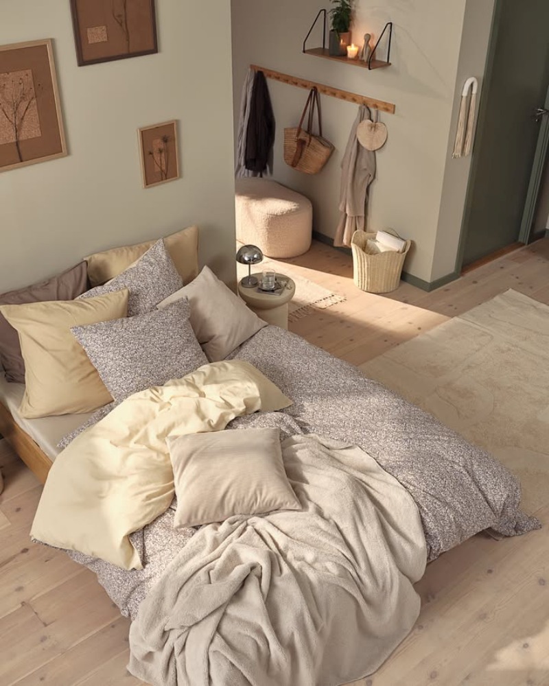 Đồng bộ sản phẩm chăn ga gối đệm gi&uacute;p kh&ocirc;ng gian ph&ograve;ng ngủ đẹp hơn