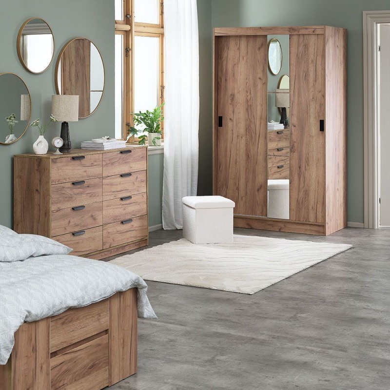 Sử hệ tủ để đồng bộ thiết kế chung cư 50m2 2 ph&ograve;ng ngủ