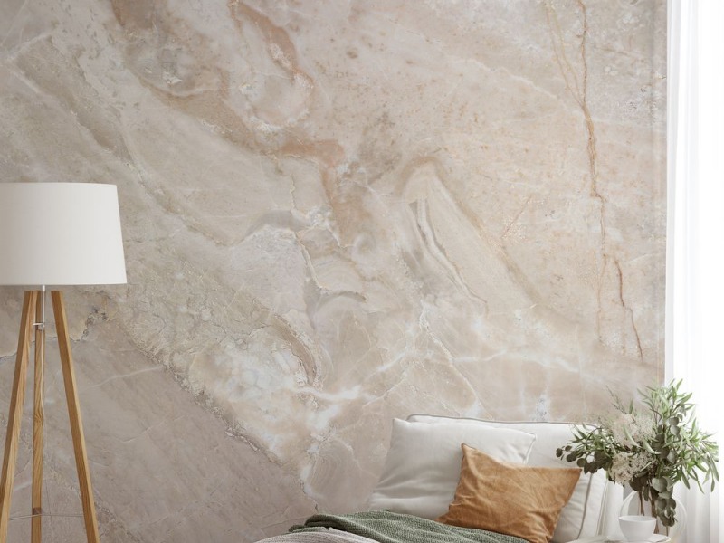 Giấy d&aacute;n tường ph&ograve;ng ngủ giả gạch