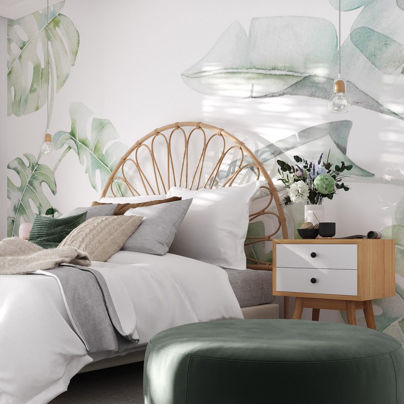 Giấy d&aacute;n tường ph&ograve;ng ngủ đơn giản