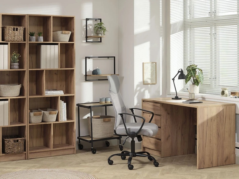 Mẫu phòng làm việc phong cách Scandinavian đơn giản, tiện nghi
