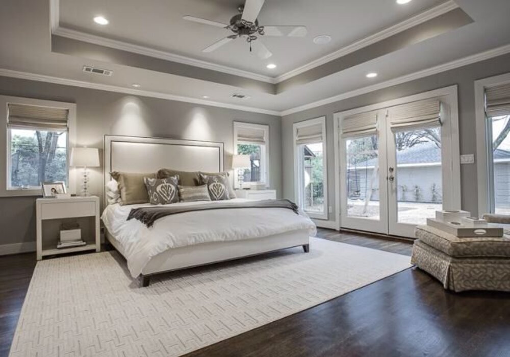 Thiết kế ph&ograve;ng ngủ master 30m2 phong c&aacute;ch Vintage