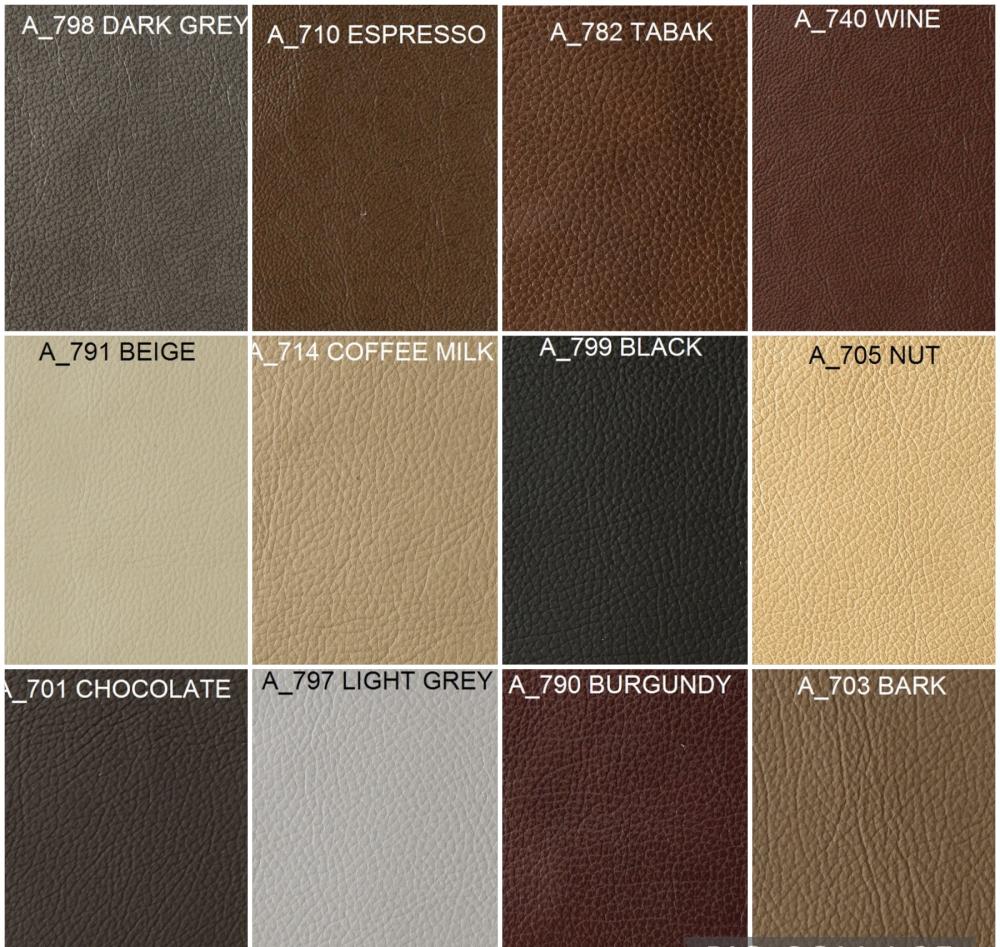 Bảng m&agrave;u đẹp của sofa vỏ bọc da
