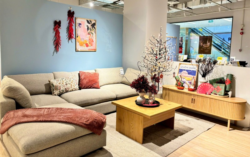  sofa với chất liệu vỏ bọc polyester