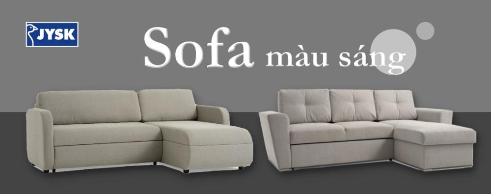 Sofa m&agrave;u s&aacute;ng gi&uacute;p mở rộng kh&ocirc;ng gian ph&ograve;ng kh&aacute;ch hiệu quả