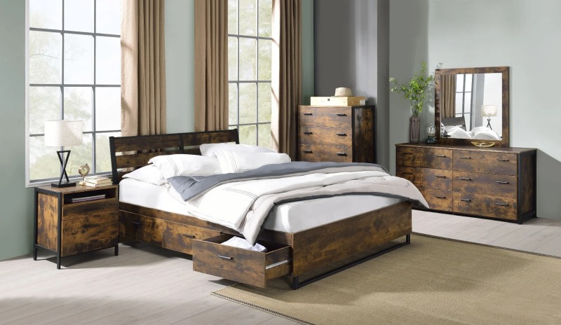 Thiết kế phòng ngủ 28m2 phong cách công nghiệp