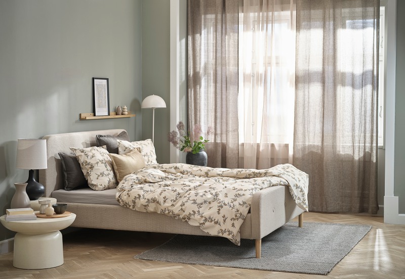 phân chia không gian phòng ngủ 28m2