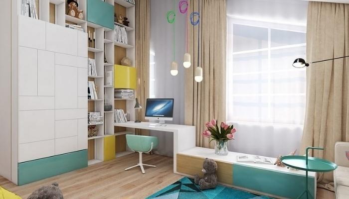 Trang tr&iacute; g&oacute;c học tập cho b&eacute; trai sinh động v&agrave; thu h&uacute;t
