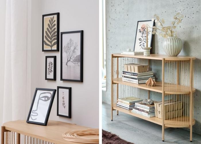 Sử dụng những khung ảnh trang trí phòng khách nhỏ