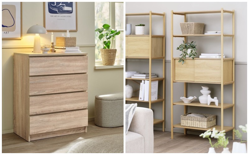 Sử dụng các mẫu kệ thông minh có nhiều ngăn để tối ưu không gian lưu trữ đồ đạc