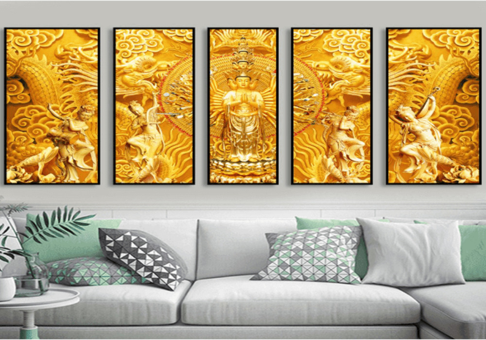 Tranh phong thủy ph&ograve;ng kh&aacute;ch cho người tuổi M&ugrave;i