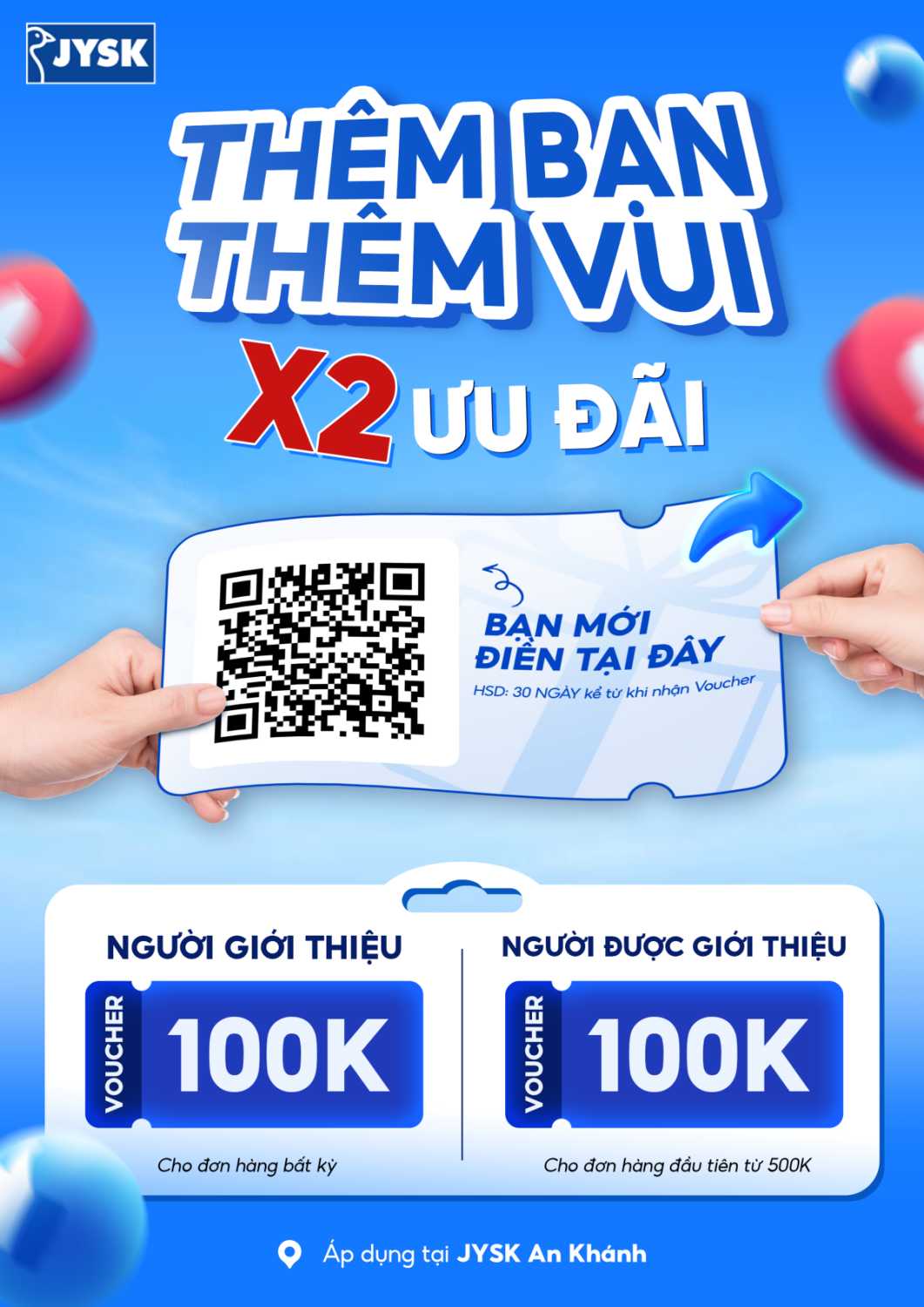 JYSK An Khánh - Tri ân khách hàng thân thiết và Thêm bạn thêm vui