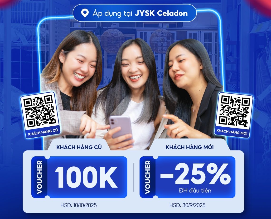 Ưu đãi liền tay tại JYSK Celadon
