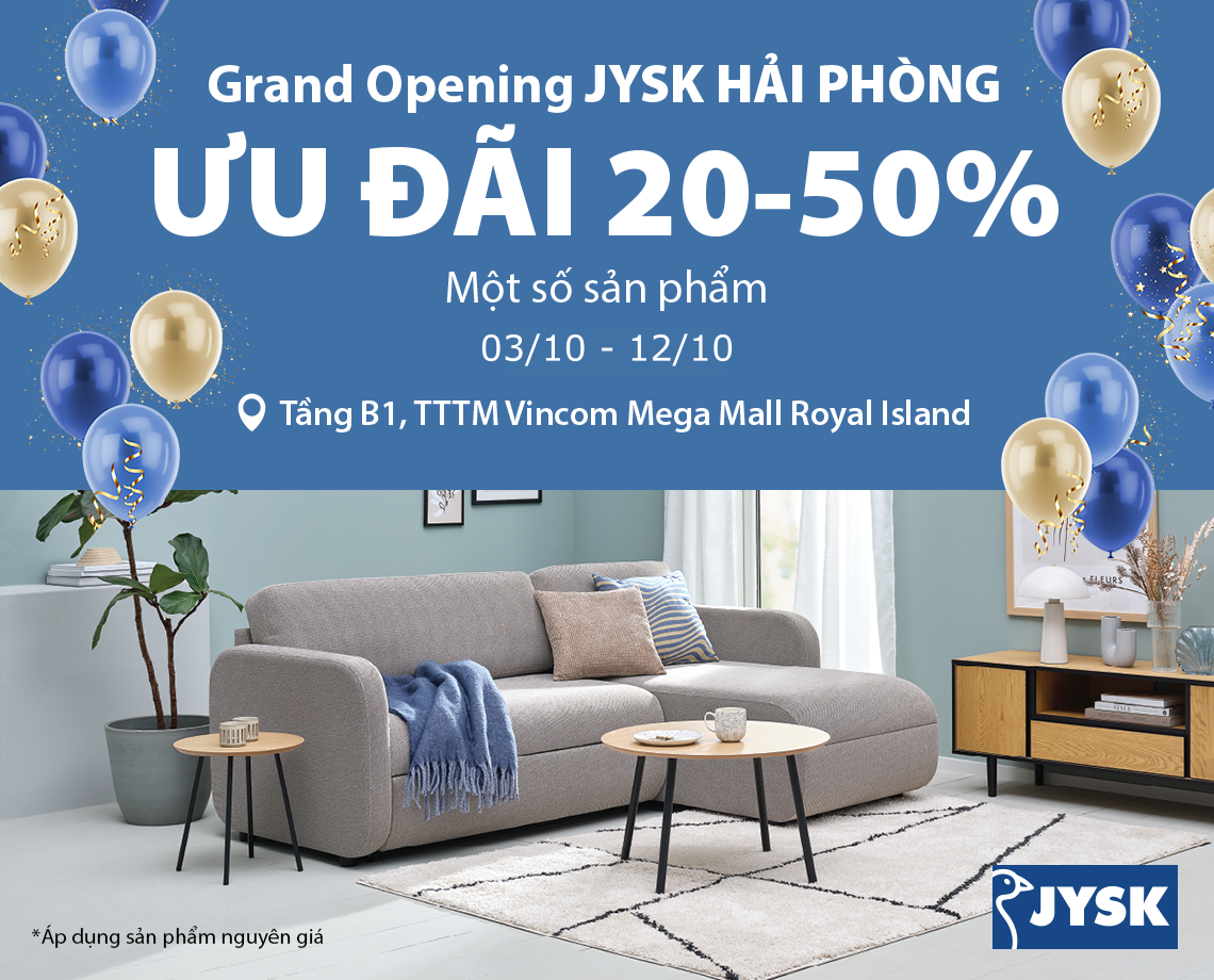 JYSK Chính thức mang văn hóa Hygge Bắc Âu đến với Hải Phòng