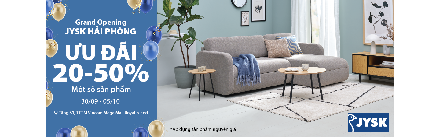 JYSK Chính thức mang văn hóa Hygge Bắc Âu đến với Hải Phòng
