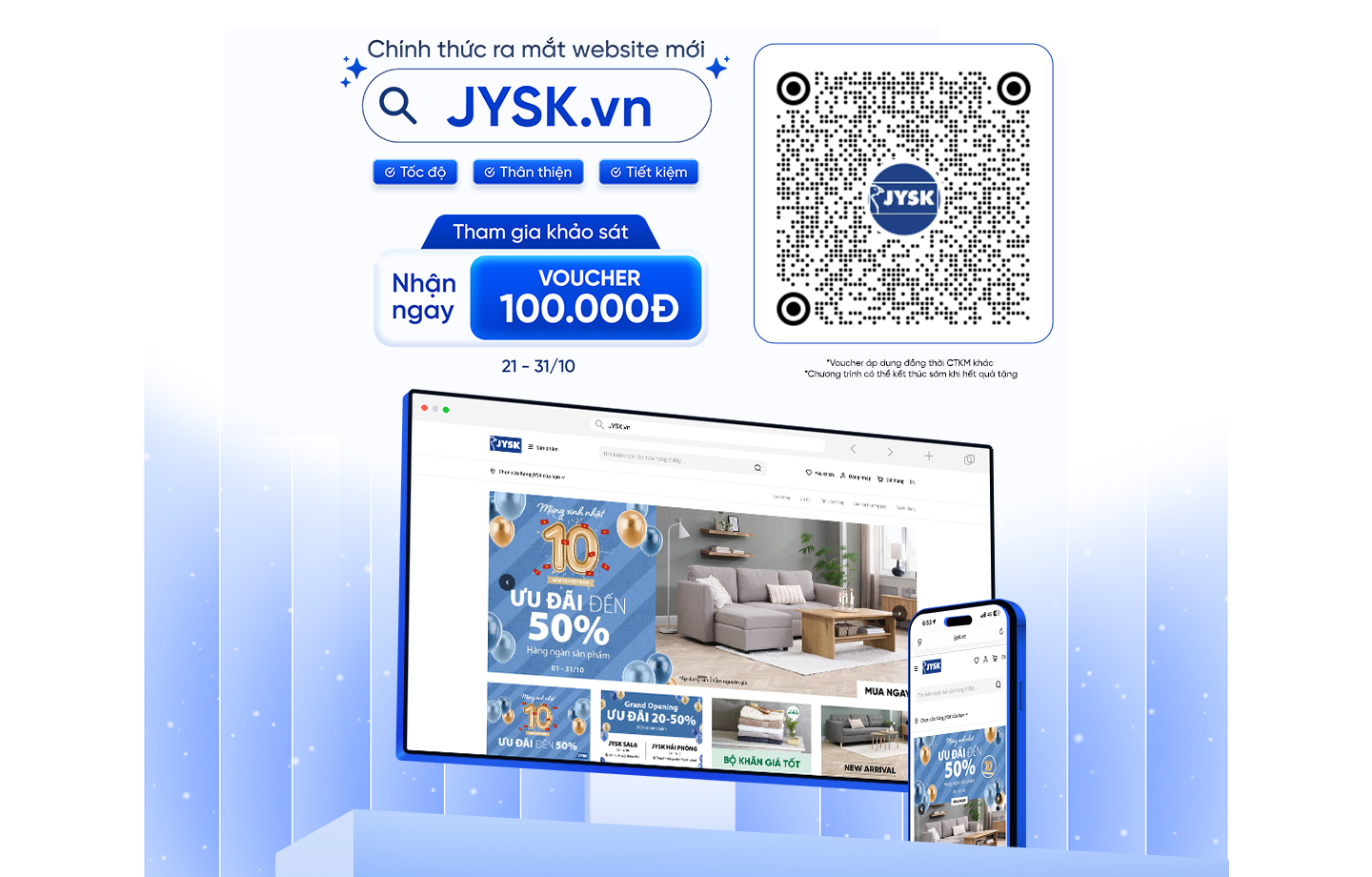 Trải nghiệm mua sắm nội thất dễ dàng hơn với JYSK.vn phiên bản hoàn toàn mới – phong cách Bắc Âu hiện đại