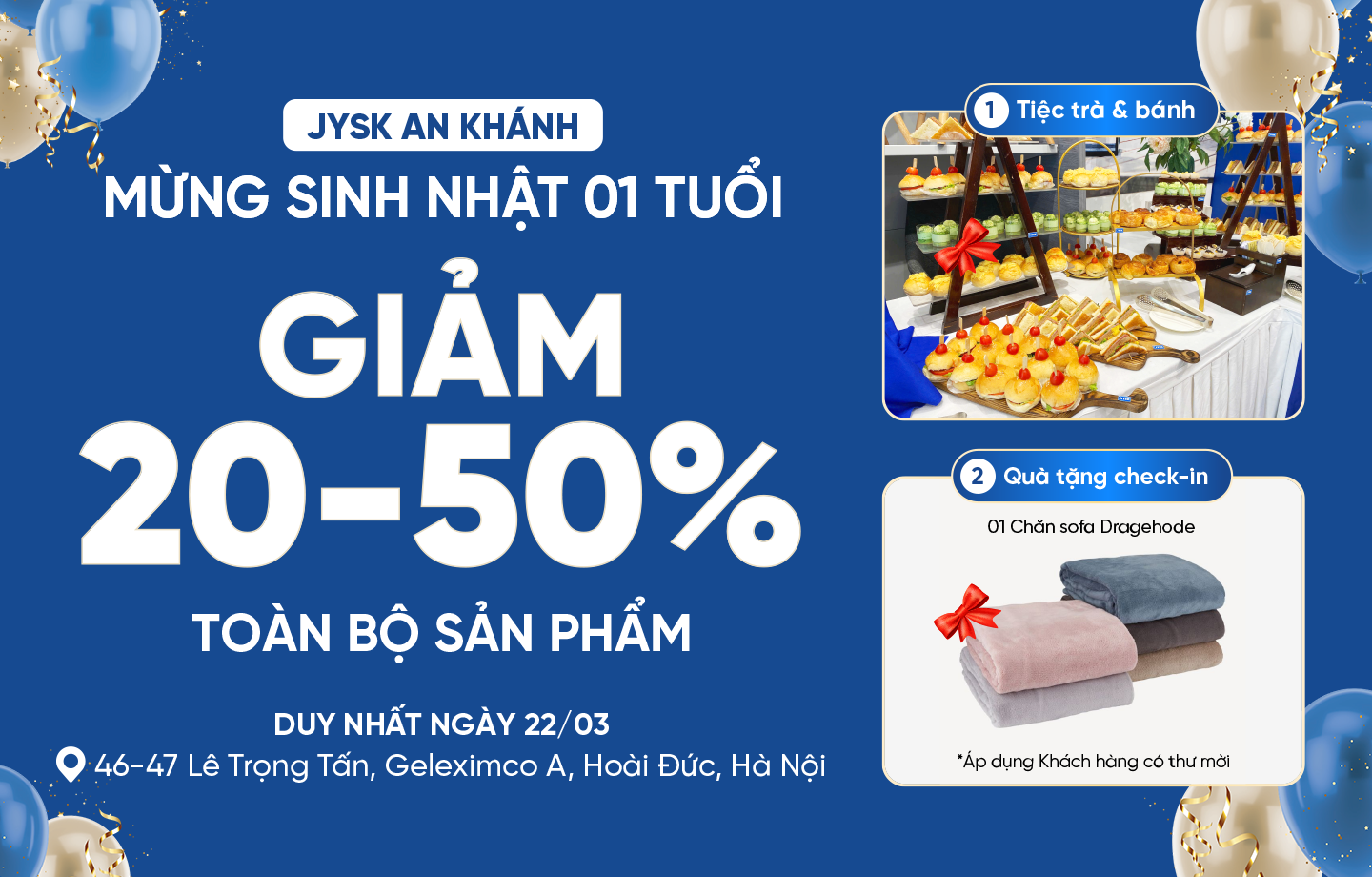 Mừng tuổi mới! JYSK An Khánh tri ân khách hàng với ưu đãi lên đến 50%