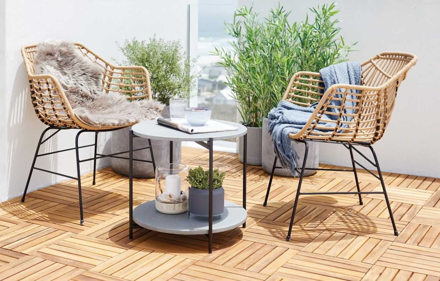 Bí quyết chọn nội thất ban công sân vườn: Kiến tạo góc "chill" chuẩn phong cách Bắc Âu