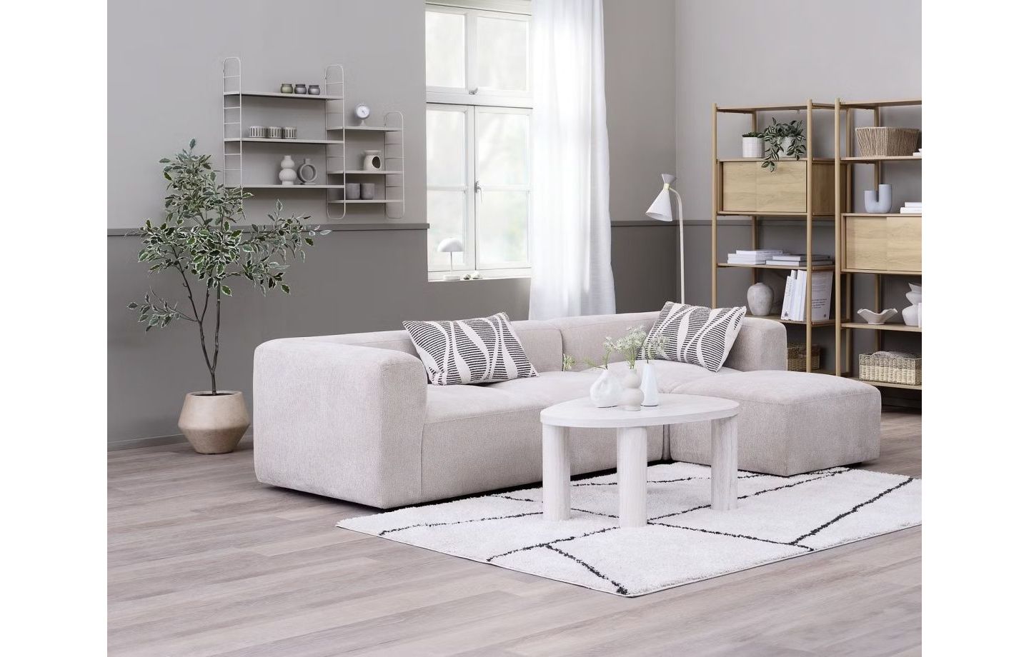 Bộ bàn ghế gỗ tự nhiên cho phòng khách nhỏ