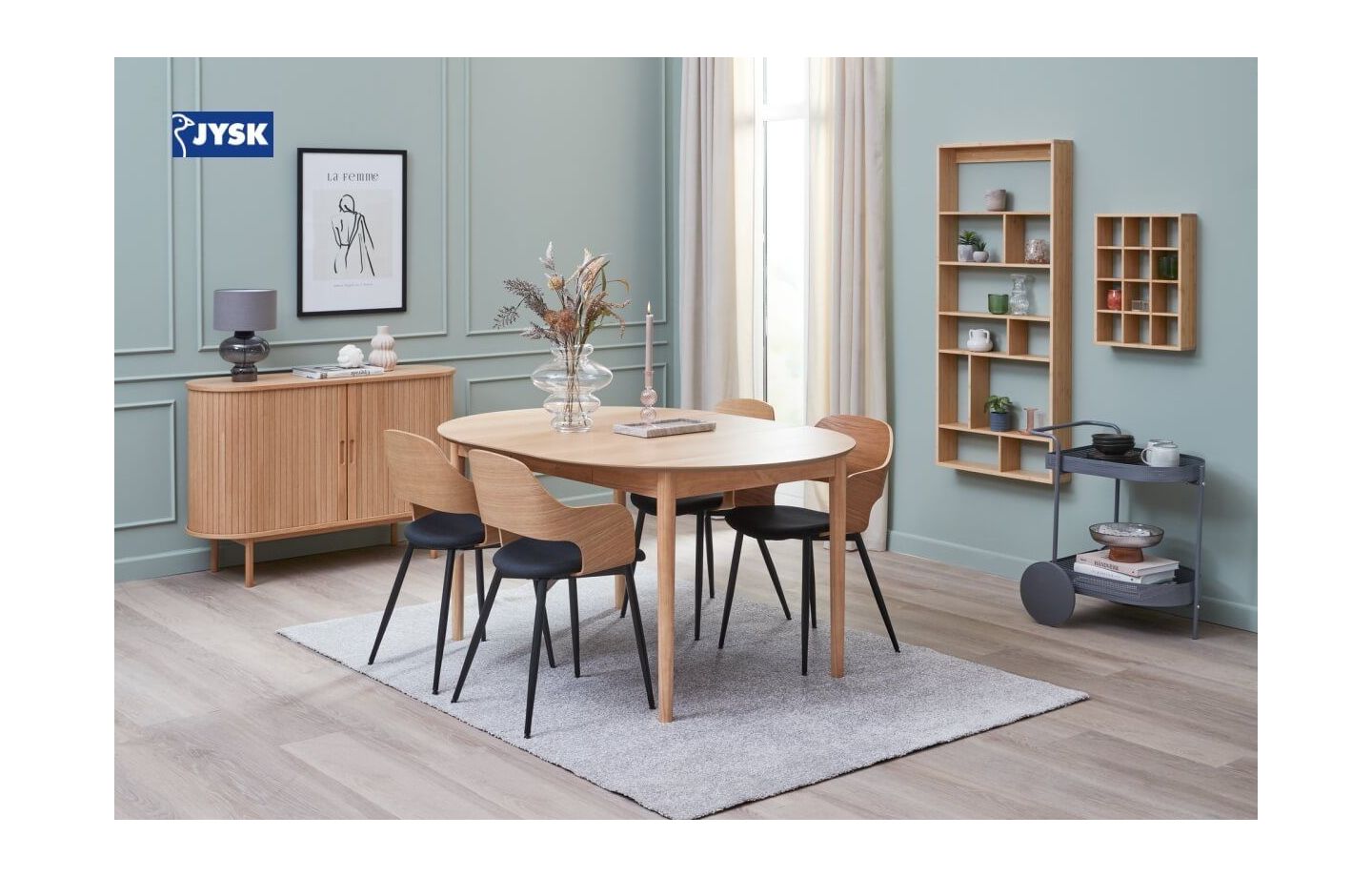 Đa dạng ghế ăn gỗ tại jysk cho phòng ăn hiện đại