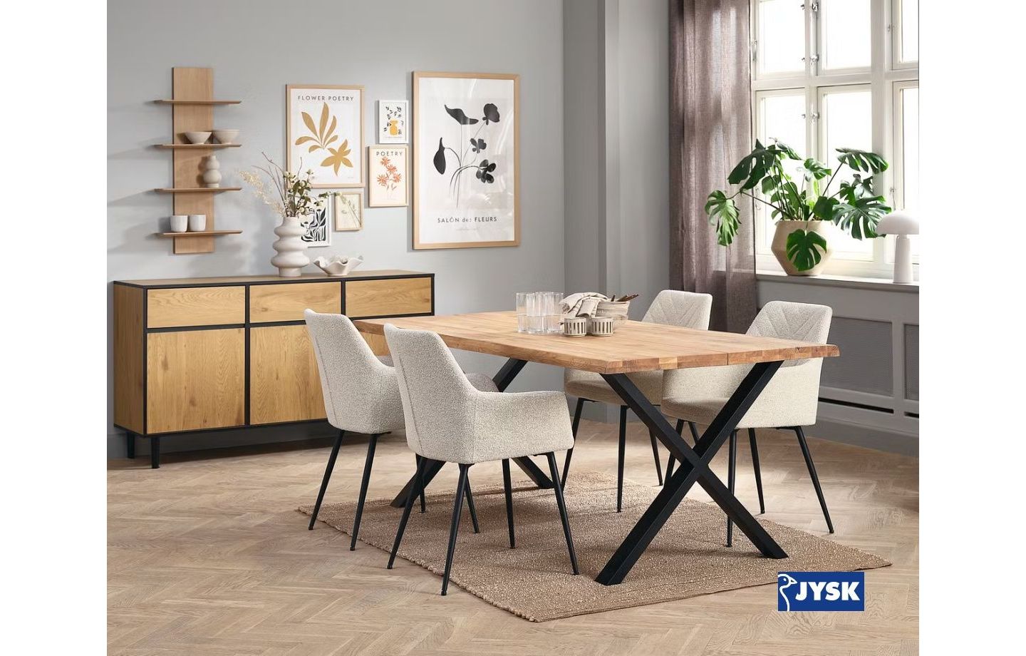 Đa dạng ghế ăn gỗ tại jysk cho phòng ăn hiện đại