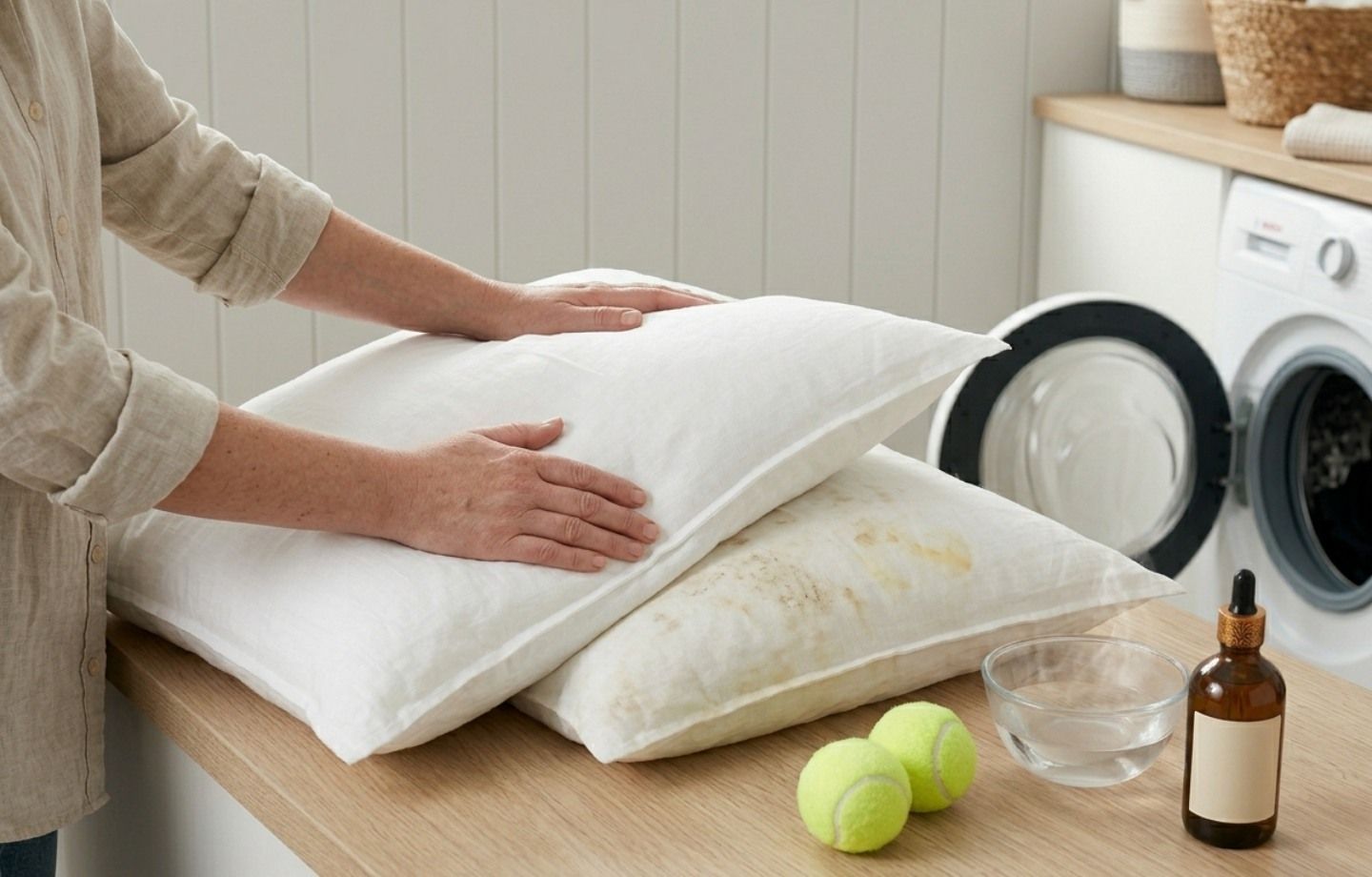 Hướng dẫn cách giặt ruột gối bị mốc hiệu quả, sạch khuẩn tại nhà