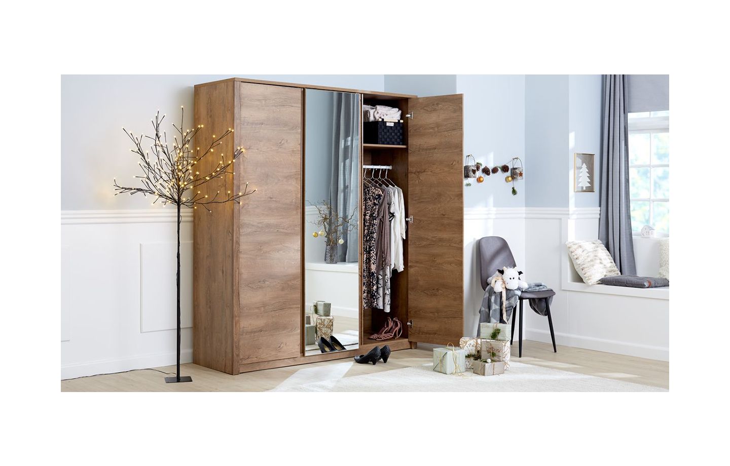 TOP mẫu tủ quần áo 3 cánh đẹp, hiện đại, công năng 2023