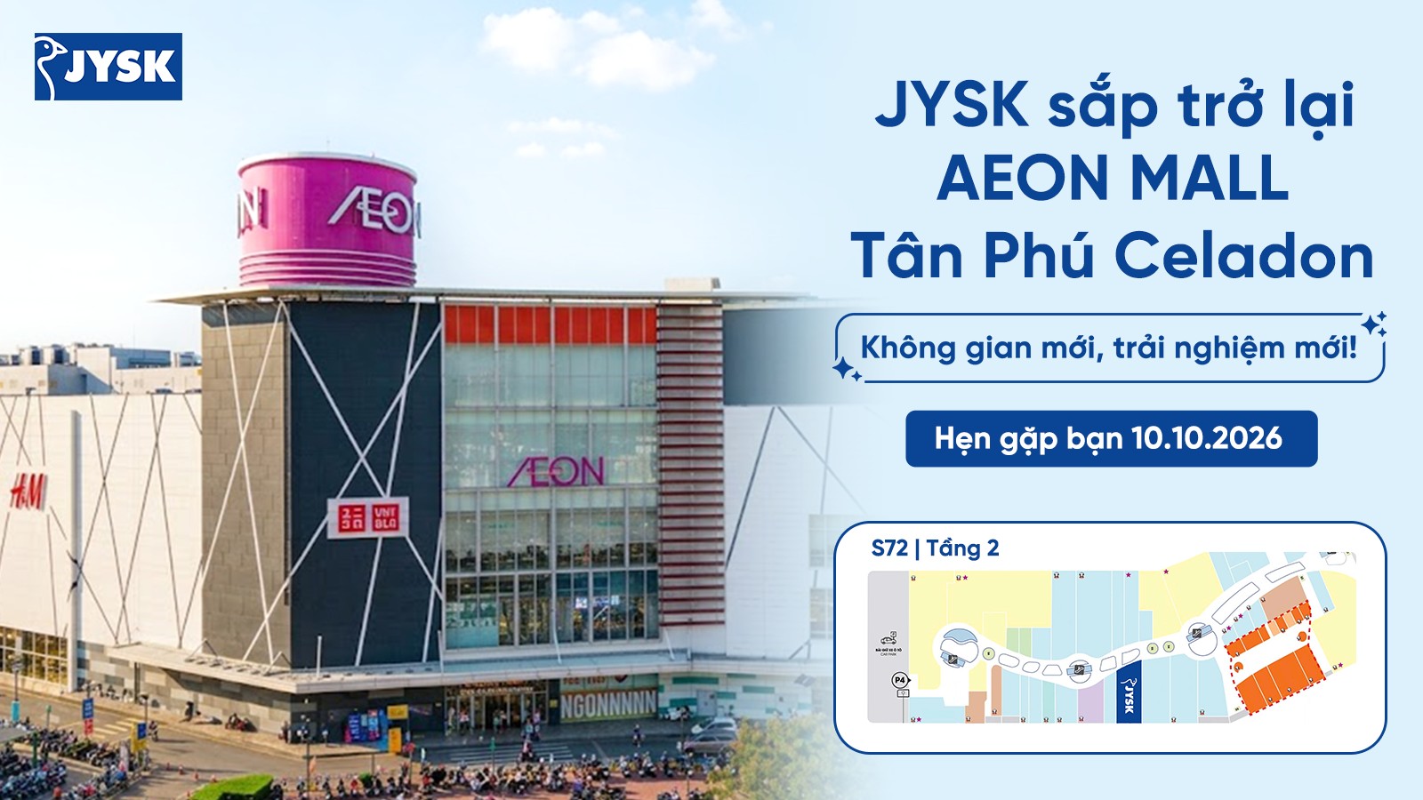 JYSK AEON Tân Phú trở lại