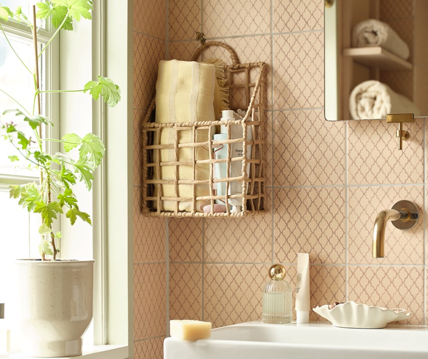 Bộ khăn tắm Nordic Bath JYSK tông nâu đất xanh rêu