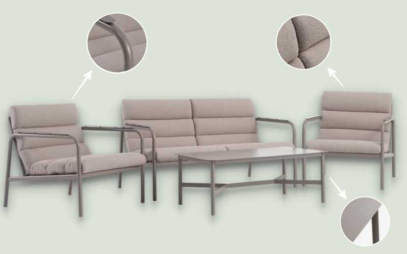 Chất liệu nhôm sơn tĩnh điện JYSK, hạn chế rỉ sét, bền bỉ