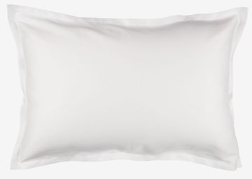Vỏ gối cotton sateen | SALLY | trắng | R50xD70cm