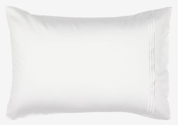 Vỏ gối cotton sateen | EA | trắng | R50xD70cm