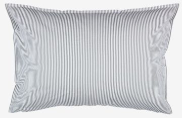 Vỏ gối cotton | PERNILLA | trắng/xám | R50xD70/75cm