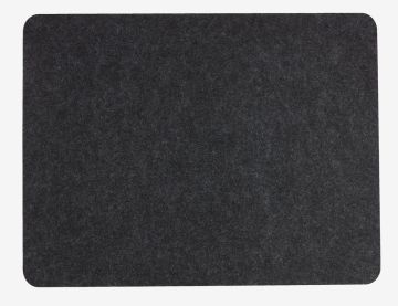 Tấm lót đĩa | BLANKSTARR | polyester | màu xám than | R33xD43cm