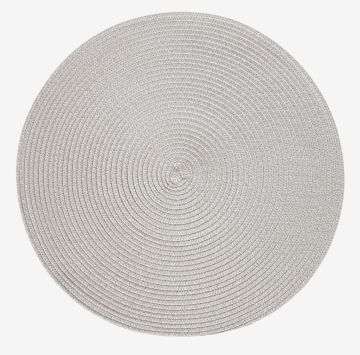 Tấm lót đĩa | KUNGSMYNTA | sợi PP | bạc | Ø38cm